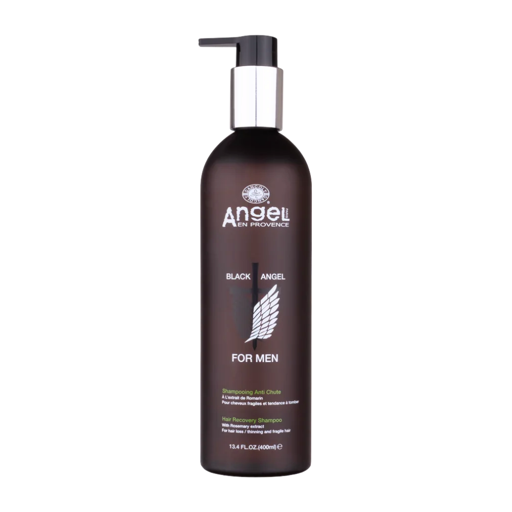 Angel En Provence - Black Angel For Men Hair Recovery Shampoo 400ml – front of pack
