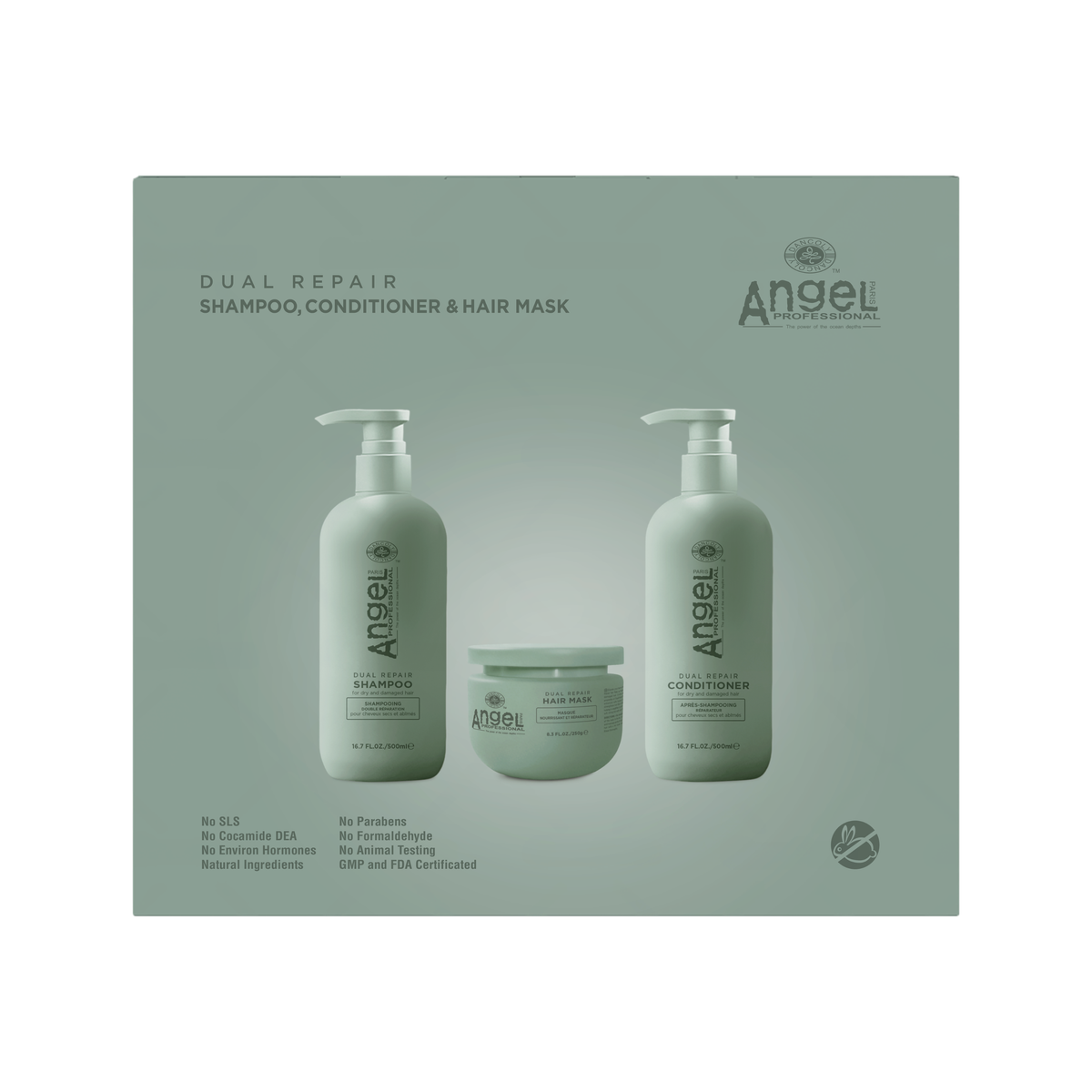 Angel En Provence - Deep Sea Dual Repair Trio Gift Pack – front of pack