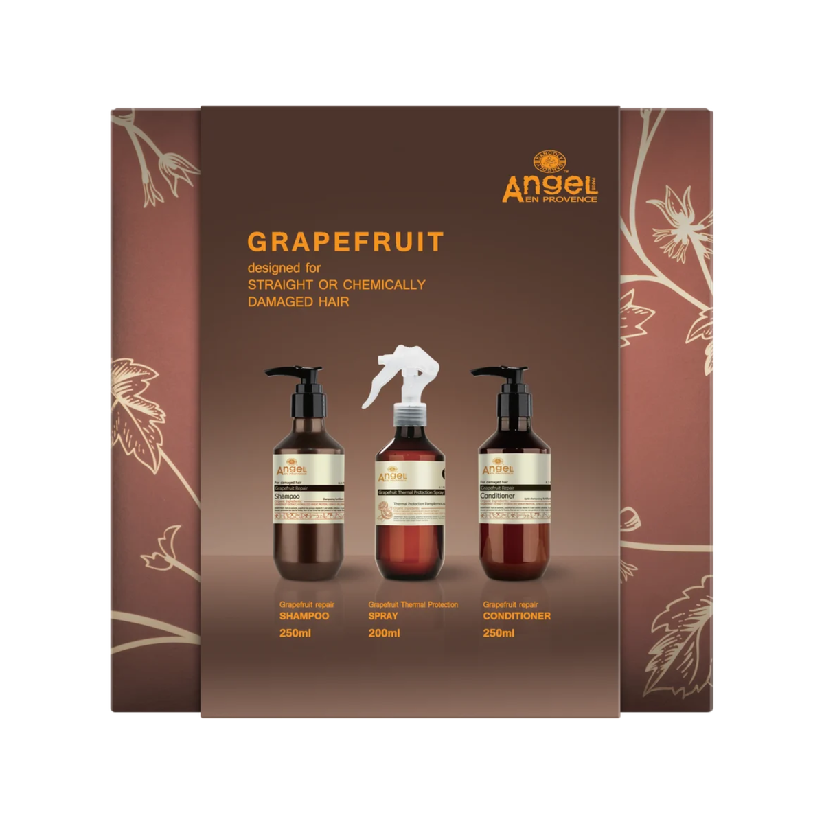 Angel En Provence - Grapefruit & Thermal Spray Trio Gift Pack – front of pack