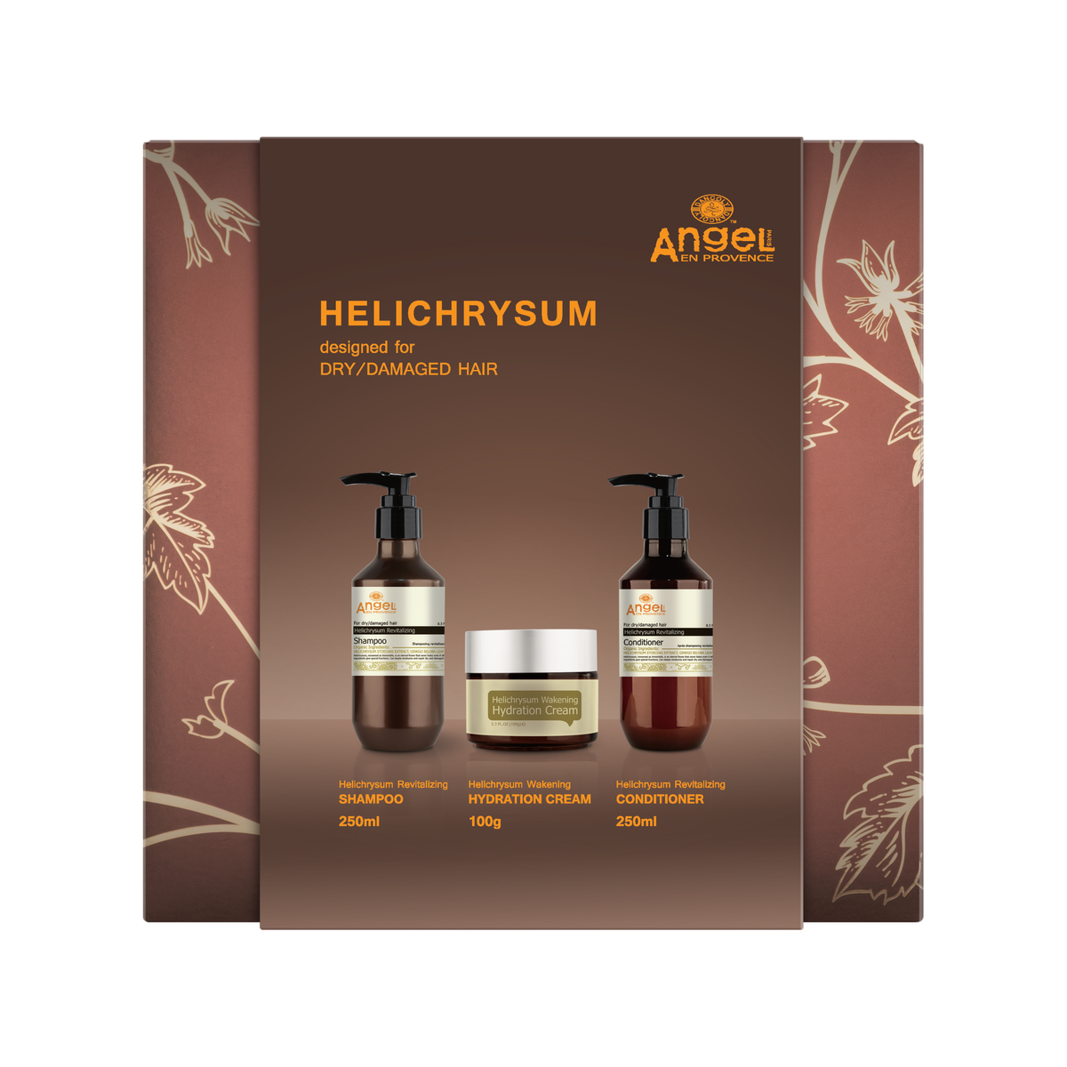Angel En Provence - Helichrysum & Hydration Cream Trio Gift Pack – front of pack