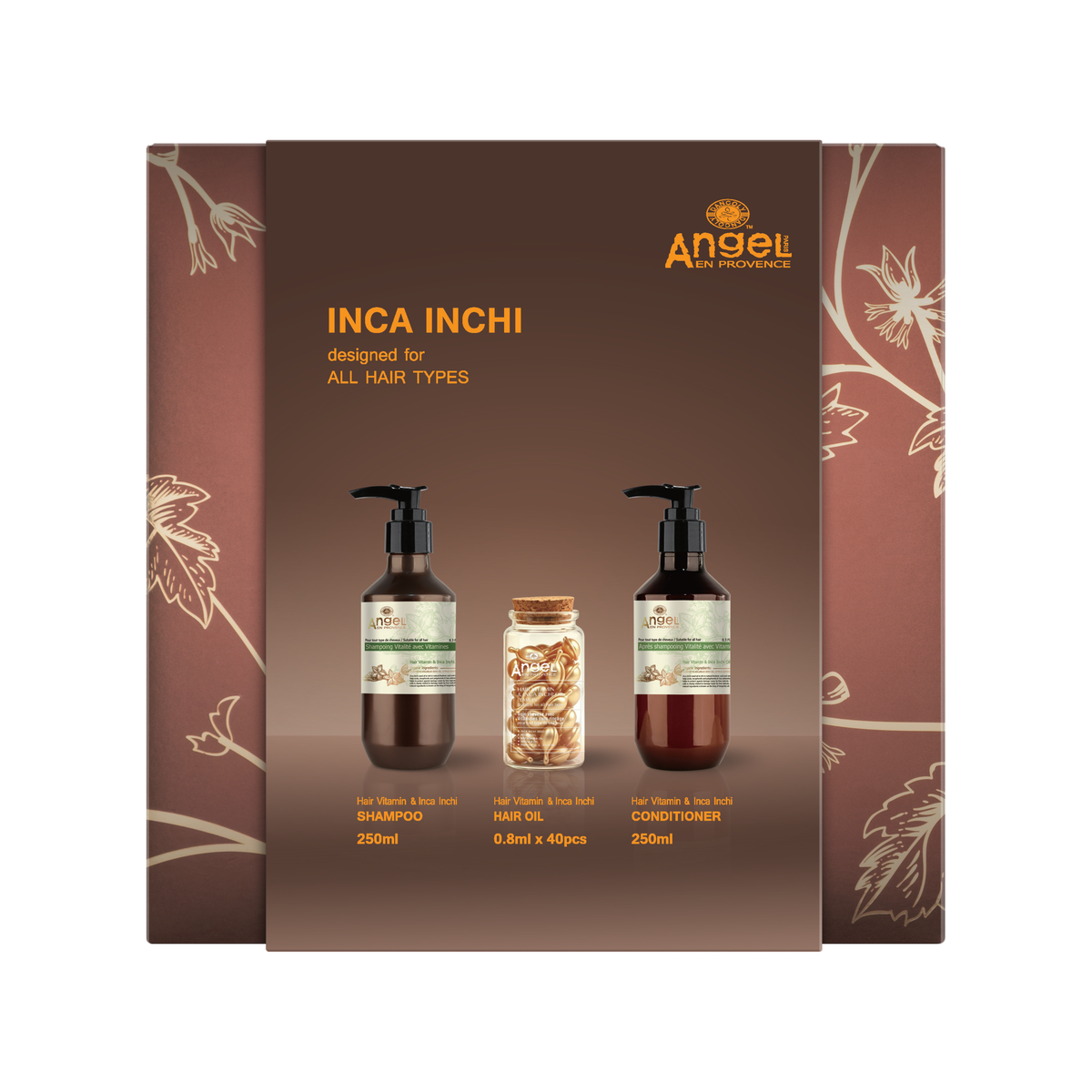 Angel En Provence - Inca Inchi Trio Gift Pack – front of pack