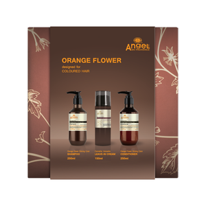 Angel En Provence - Orange Flower & Leave-In Trio Gift Pack – front of pack