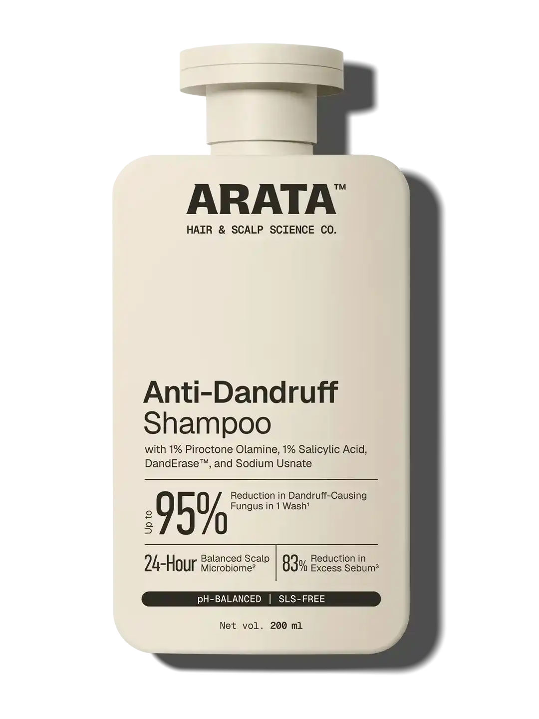 Arata - MitoActive Hair Growth Serum + Anti-Dandruff Shampoo & Conditioner Combo – Anti-Dandruff Shampoo