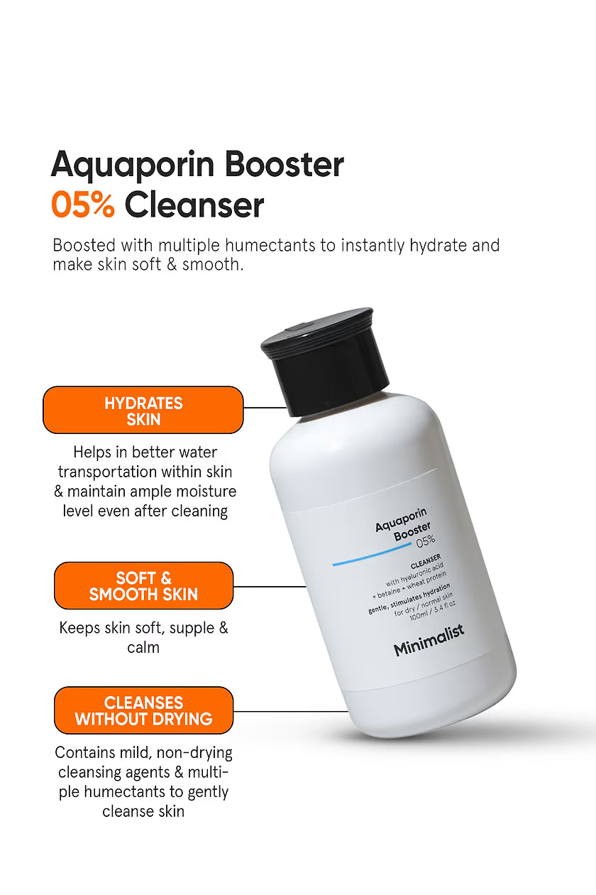 Minimilist - Aquaporin Booster 5% Cleanser-100ml - Zilion
