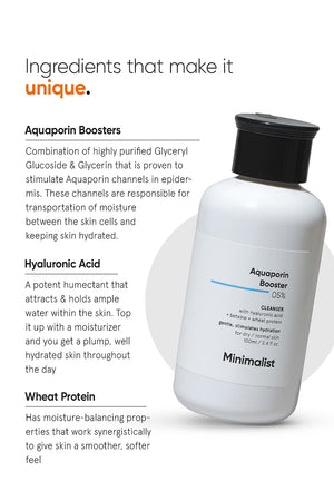 Minimilist - Aquaporin Booster 5% Cleanser-100ml - Zilion