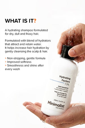 Minimilist - Hydrating Factors 7.3% Hair Shampoo 250ml - Zilion