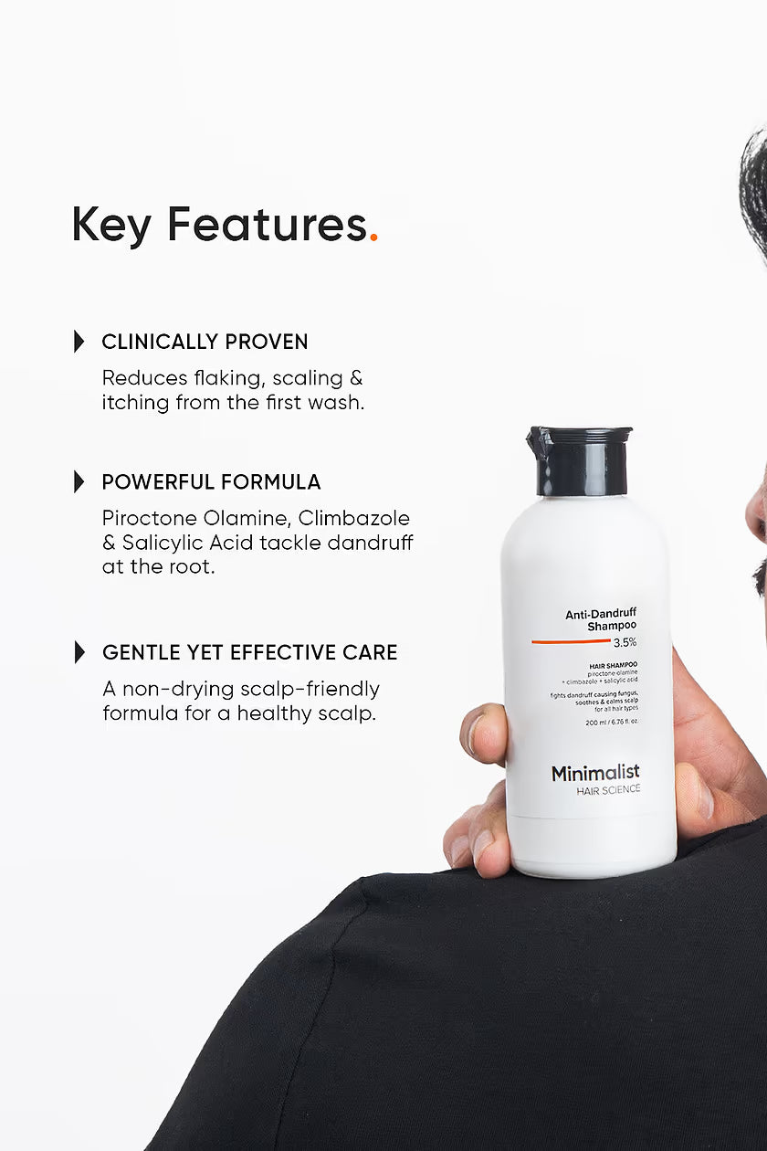 Minimilist - Anti Dandruff Shampoo 3.5% -200ml - Zilion