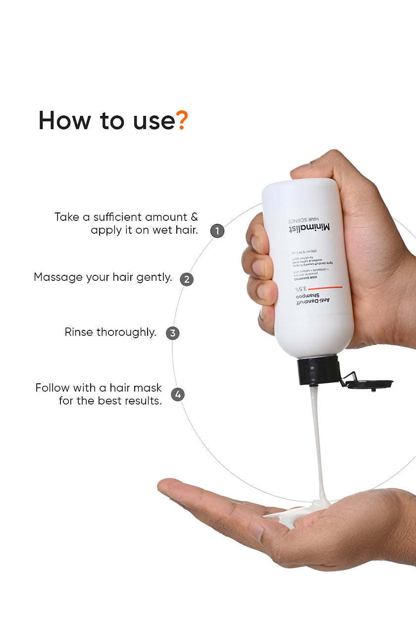 Minimilist - Anti Dandruff Shampoo 3.5% -200ml - Zilion