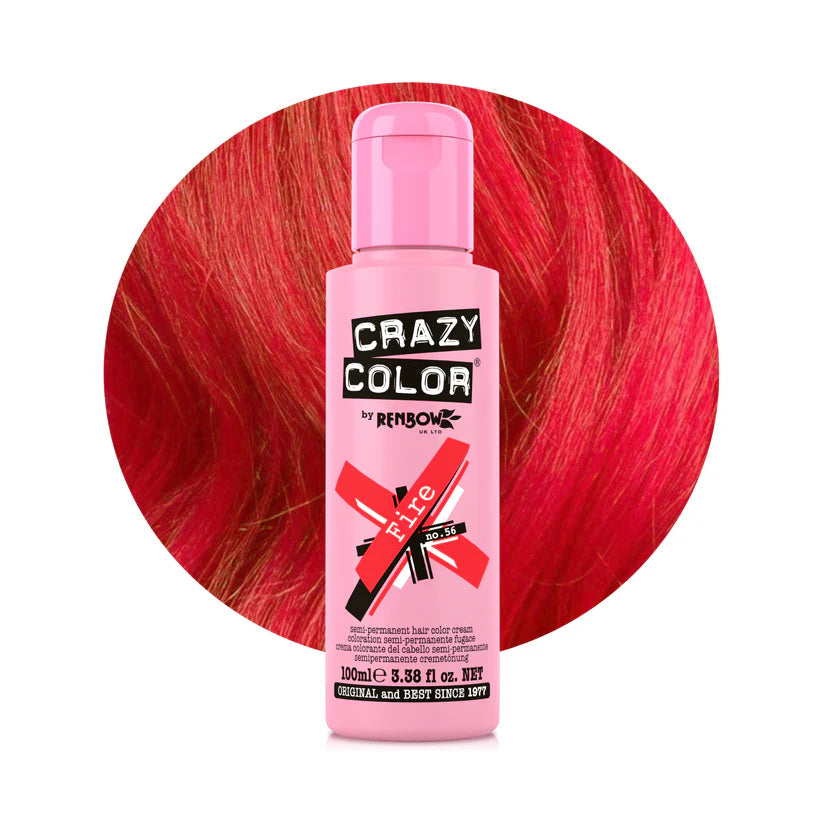 Crazy Color - Conditioning Semi-Permanent Hair Color Cream Fire 100ml
