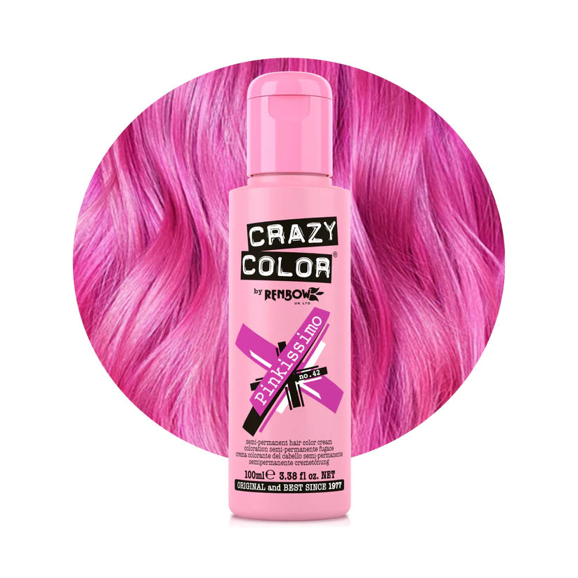 Crazy Color - Conditioning Semi-Permanent Hair Color Cream Pinkissimo 100ml