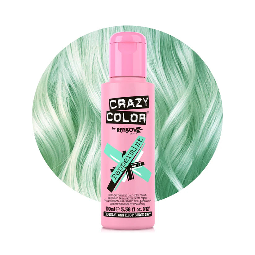 Crazy Color - Conditioning Semi-Permanent Hair Color Cream Peppermint 100ml
