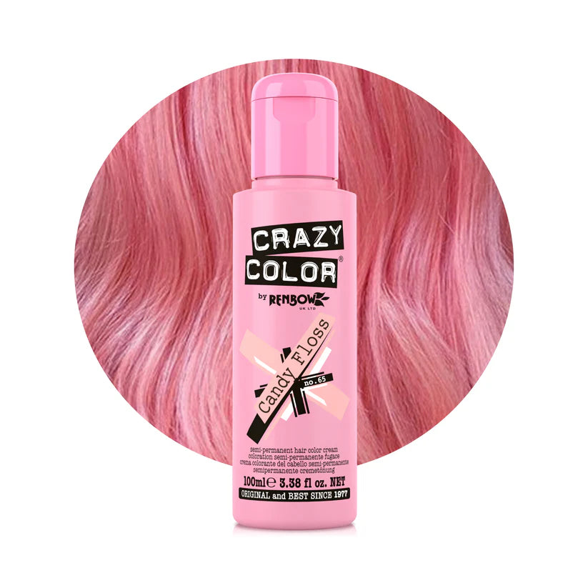 Crazy Color - Conditioning Semi-Permanent Hair Color Cream Candy Floss 100ml