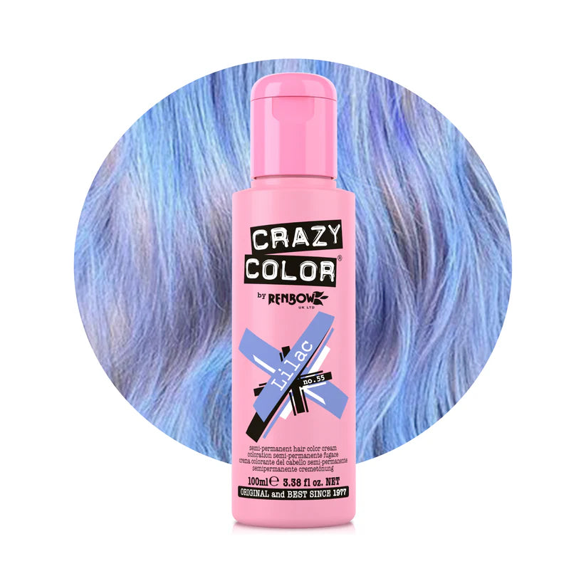 Crazy Color - Conditioning Semi-Permanent Hair Color Cream Lilac 100ml