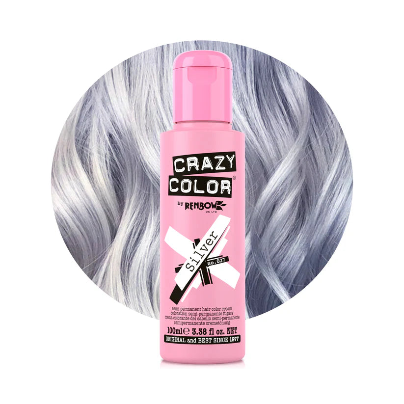 Crazy Color - Conditioning Semi-Permanent Hair Color Cream Silver 100ml
