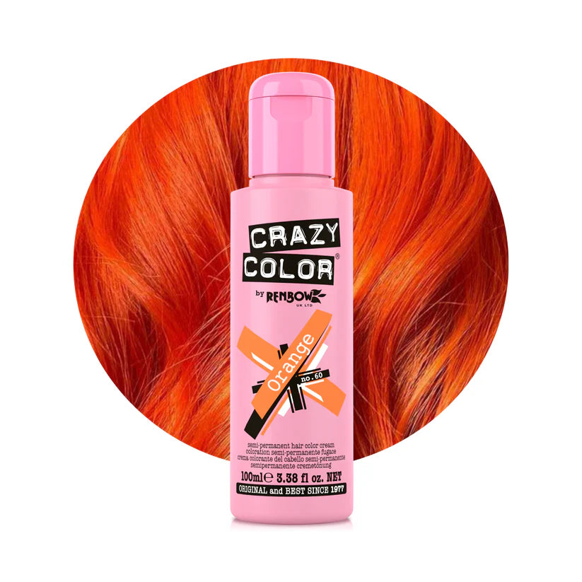 Crazy Color - Conditioning Semi-Permanent Hair Color Cream Orange 100ml
