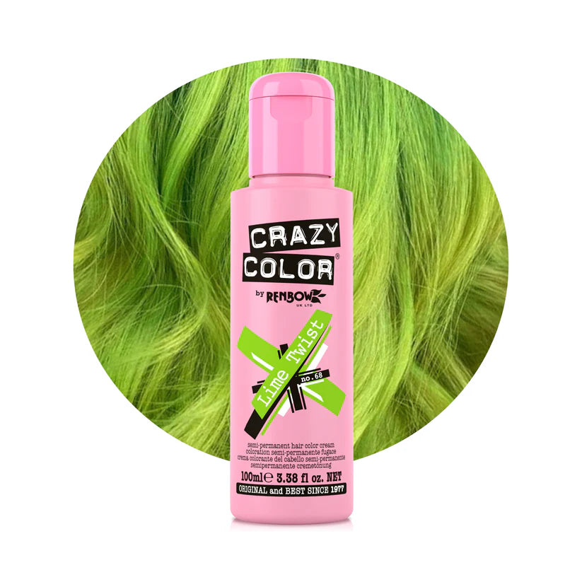 Crazy Color - Conditioning Semi-Permanent Hair Color Cream Lime Twist 100ml