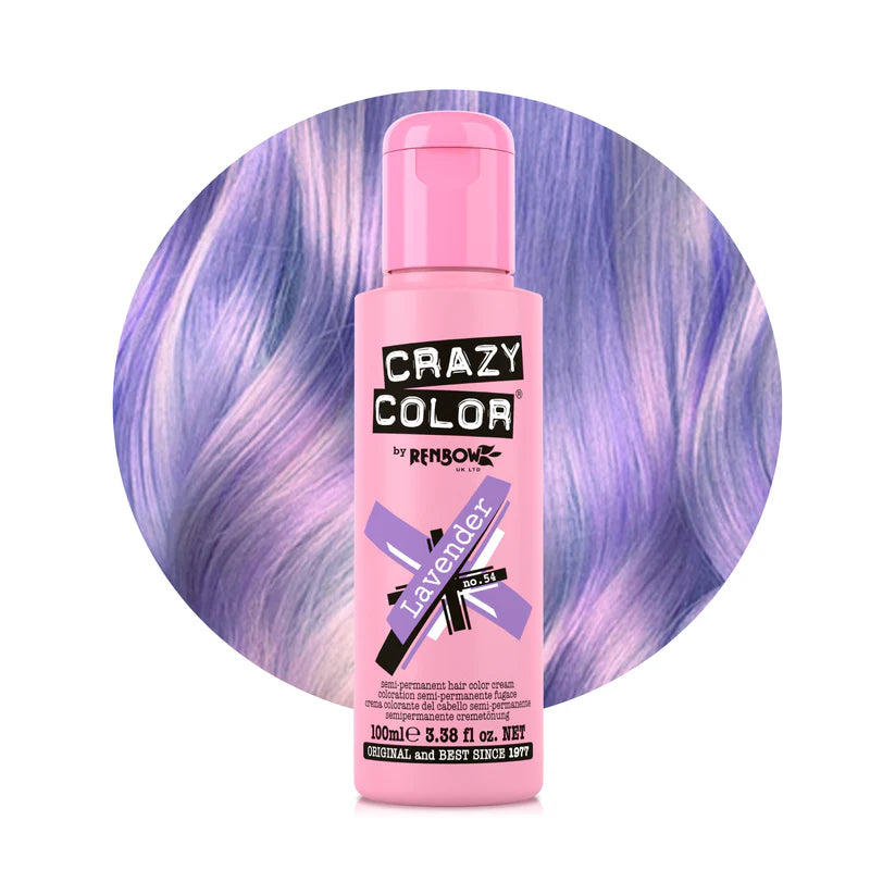 Crazy Color - Conditioning Semi-Permanent Hair Color Cream Lavender 100ml