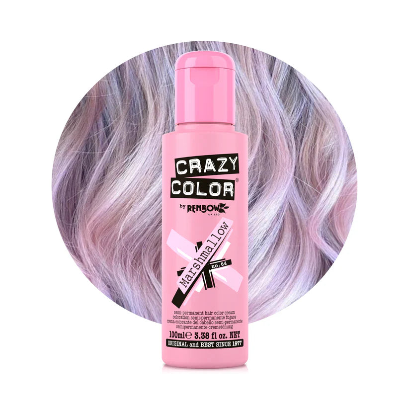 Crazy Color - Conditioning Semi-Permanent Hair Color Cream Marshmallow 100ml