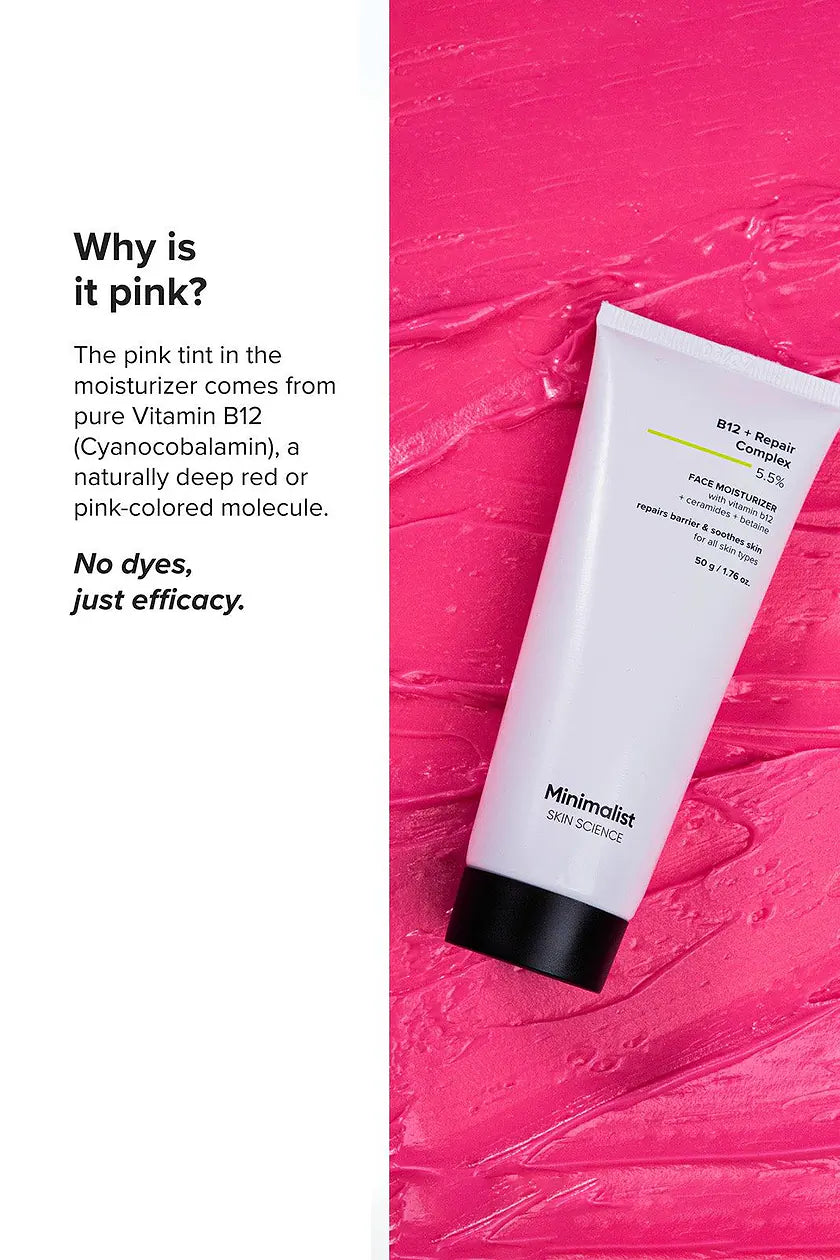 Minimilist - B12 + Repair Complex 5.5% Face Moisturizer-50G - Zilion