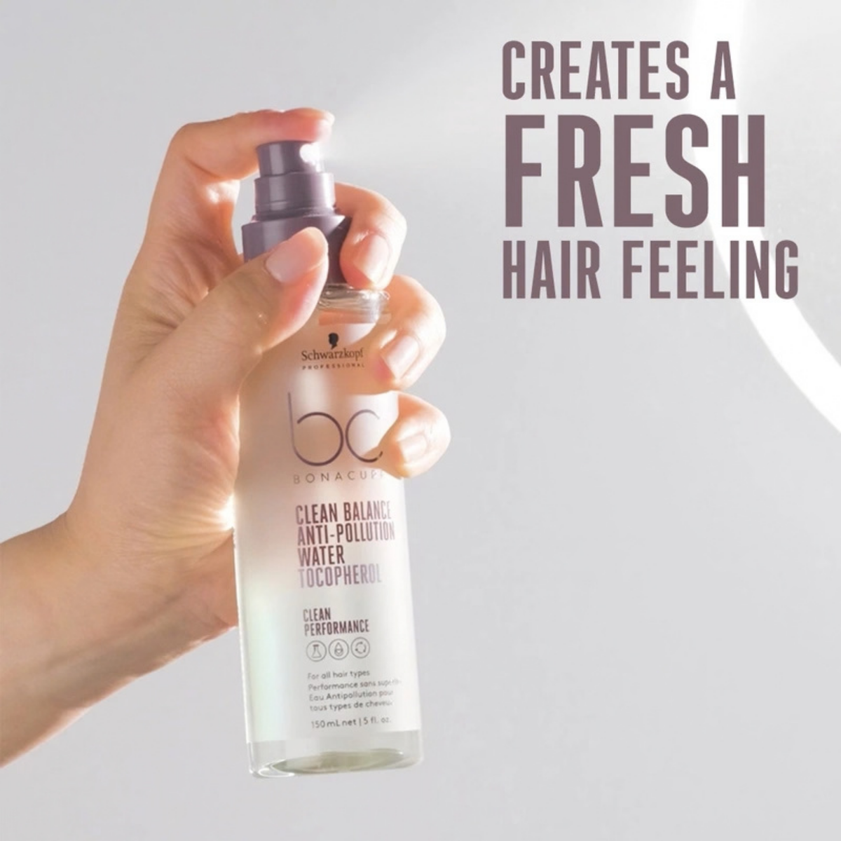Schwarzkopf Professional - BC Clean Performance Clean Balance Anti-Pollution Water 150ml – product view 2