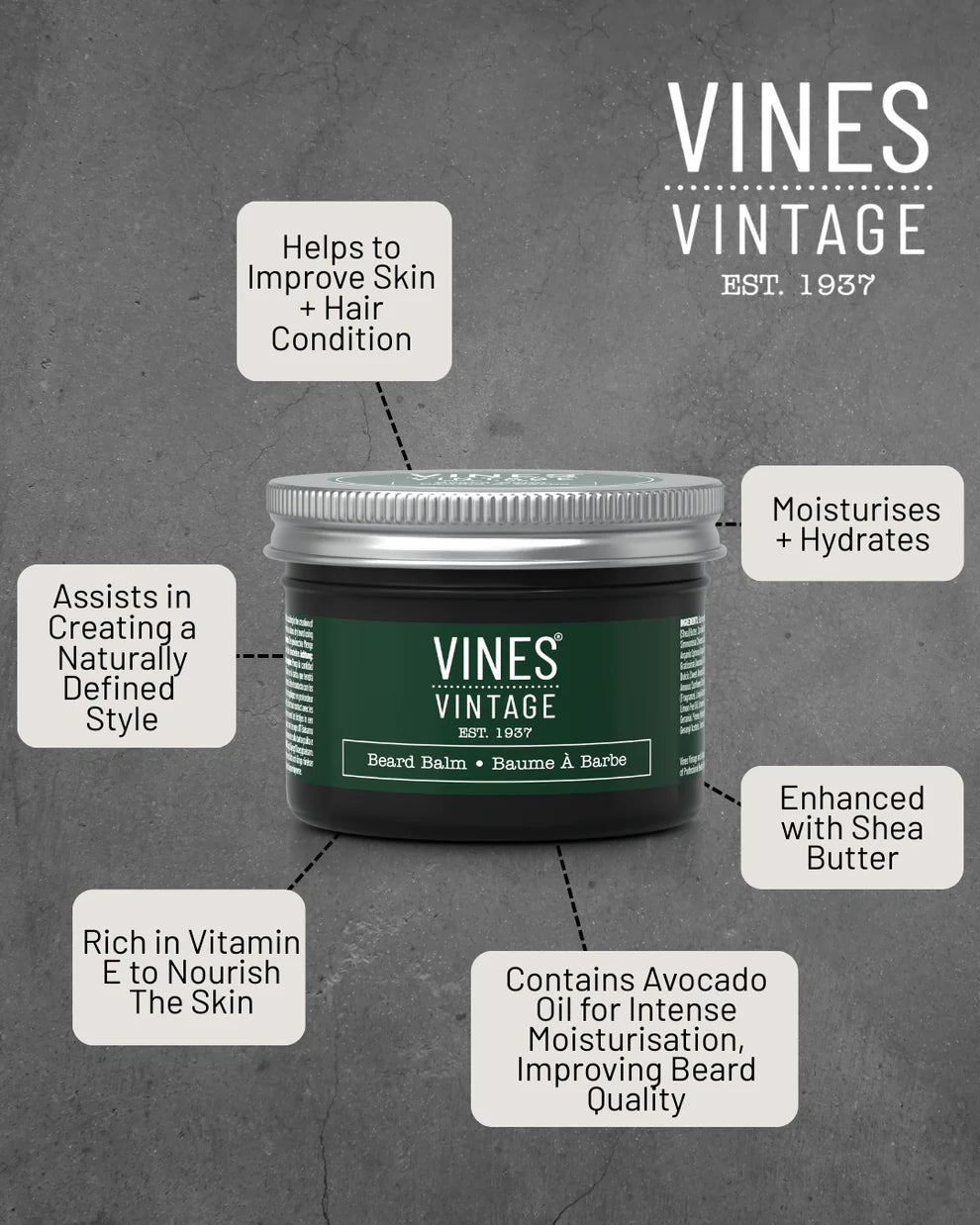 Vines Vintage - Beard Balm 125ml