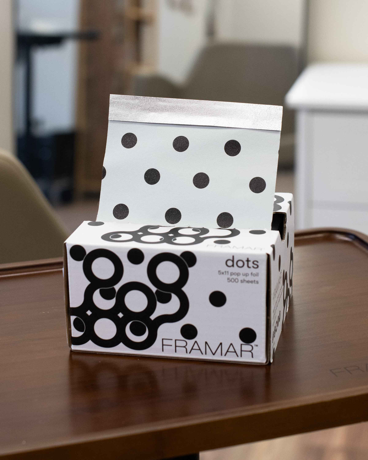 Framar - Pop Up Foil - Black Polka Dot 500 Sheets