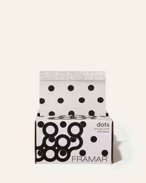 Framar black and white dots pop up foil box