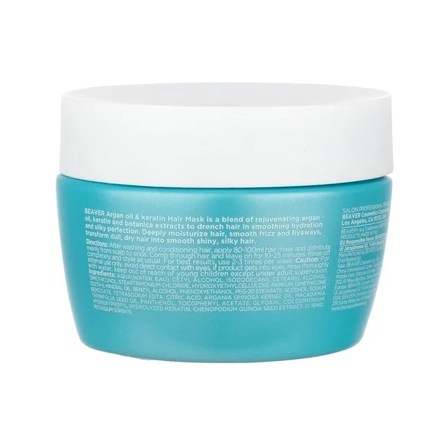 Beaver - Argan & Keratin Shampoo, Conditioner, Mask & Serum Quad Bundle – Beaver Argan & Keratin Mask 250ml (detail)