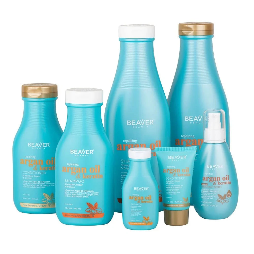 Beaver - Argan & Keratin Shampoo & Conditioner Duo 730ml Bundle – Beaver Argan & Keratin Conditioner 730ml (detail)