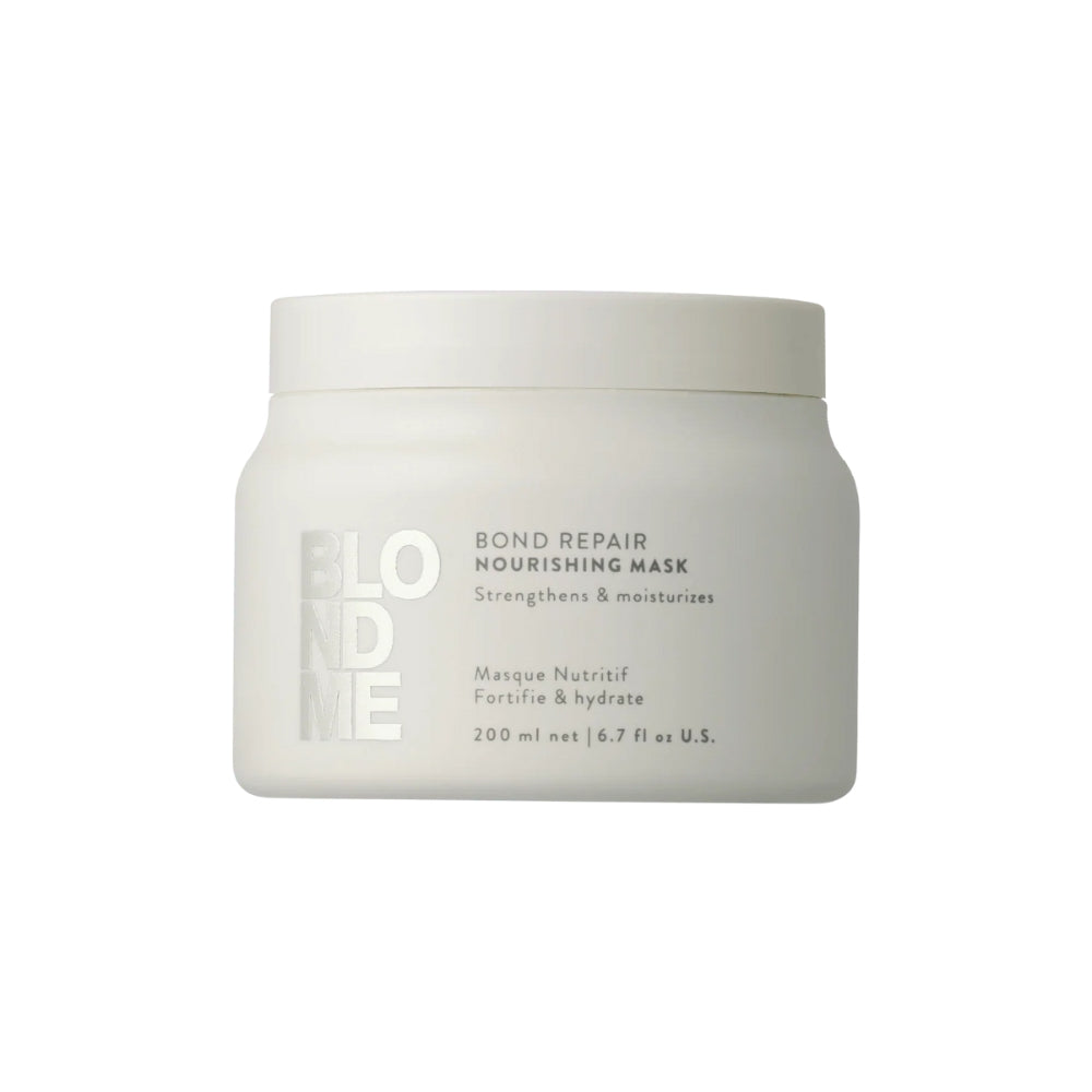 Schwarzkopf Professional - BlondMe Bond Repair Nourishing Shampoo, Conditioner & Mask Trio Bundle – Schwarzkopf Professional BlondMe Bond Repair Nourishing Mask 200ml