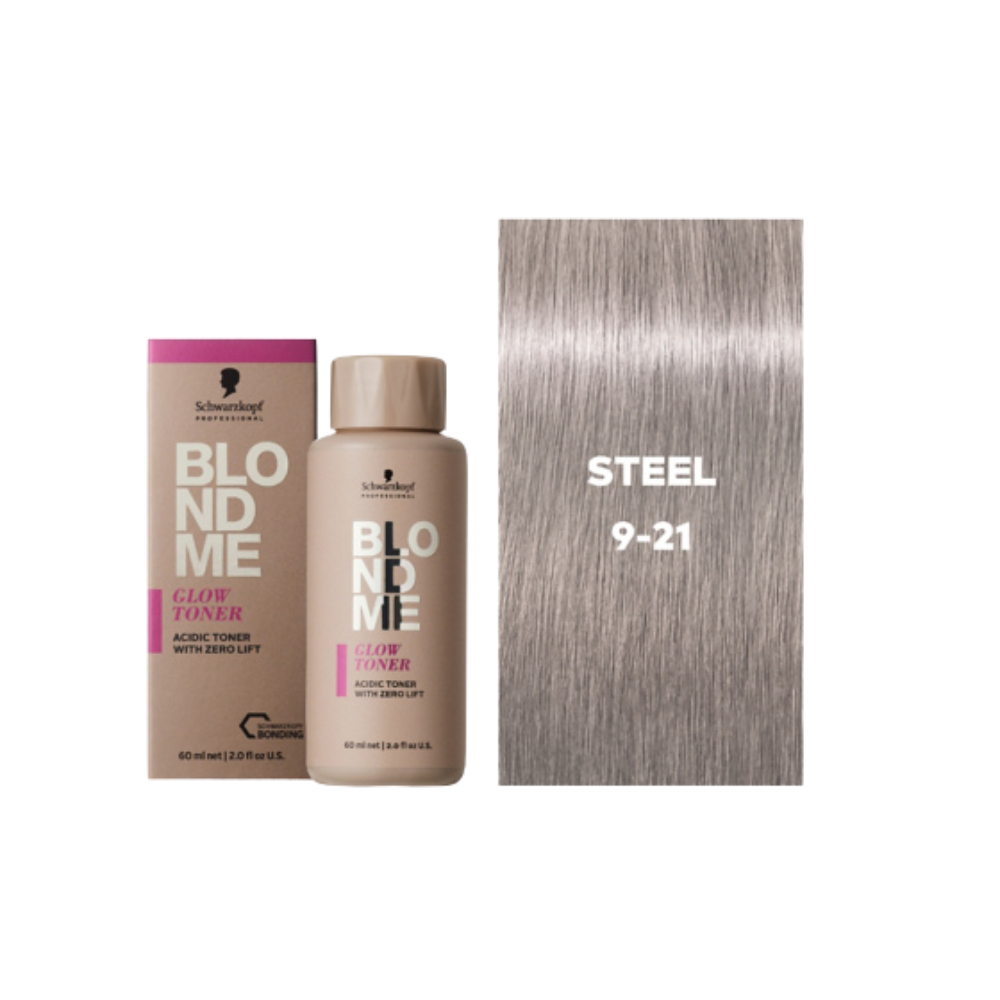 Schwarzkopf Professional - Blondme Glow Toner Steel 60ml – front of pack