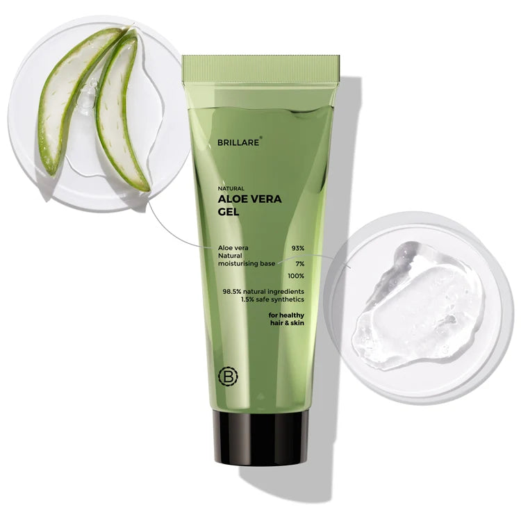 Brillare - Mini Pure Aloe Vera Gel For Nourished Hair & Skin 20ml