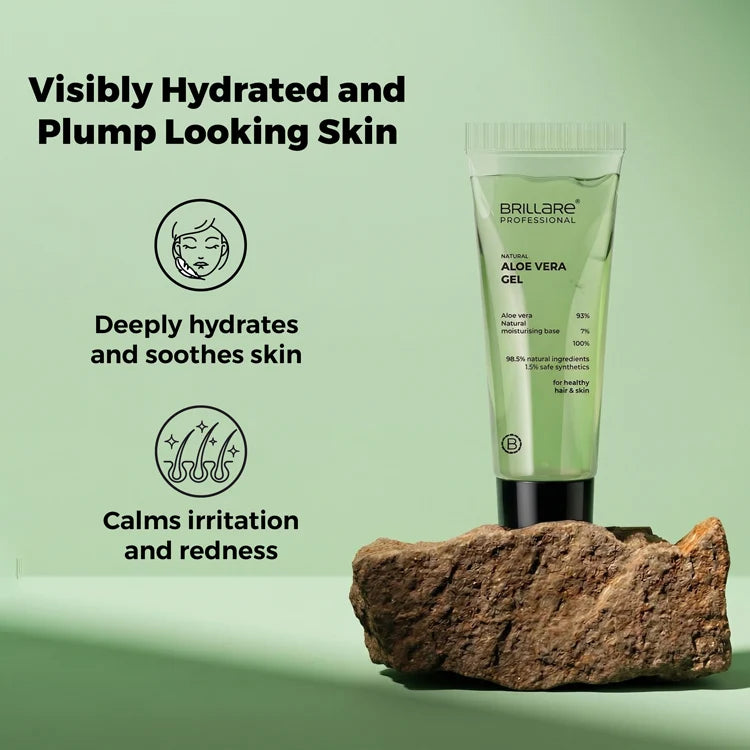 Brillare - Mini Pure Aloe Vera Gel For Nourished Hair & Skin 20ml