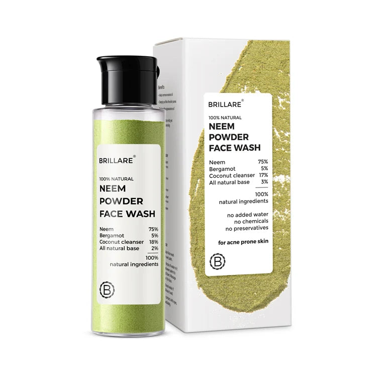 Brillare - Neem Powder Face Wash For Acne Prone Skin, 30g