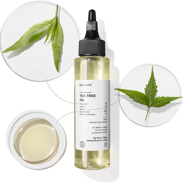 Brillare - Tea Tree Hair Oil For Dandruff Control 100ml