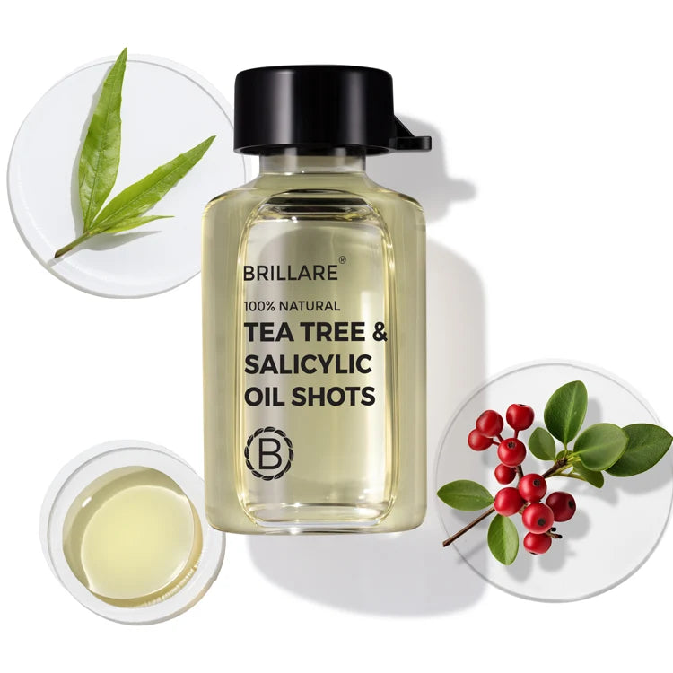 Brillare - Tea Tree & Salicylic Oil Shots For Dandruff Control 6ml X 8