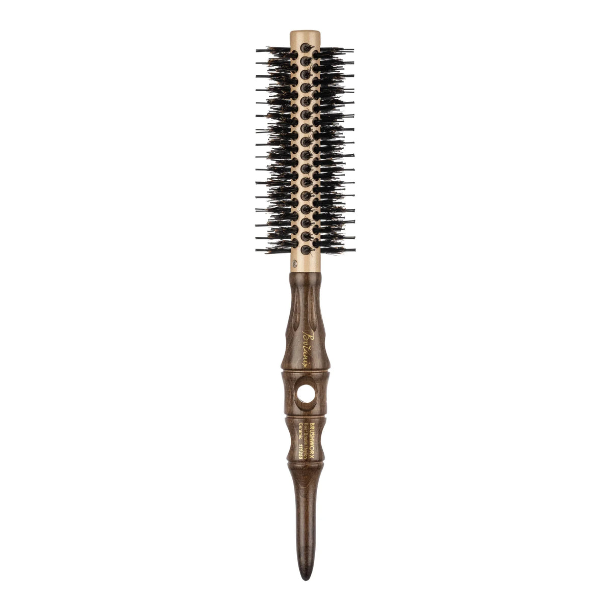 Brushworx - Botanix Radial Boar Brush Quad Bundle – Brushworx Botanix Radial Boar Brush - Extra Small 42mm (detail)