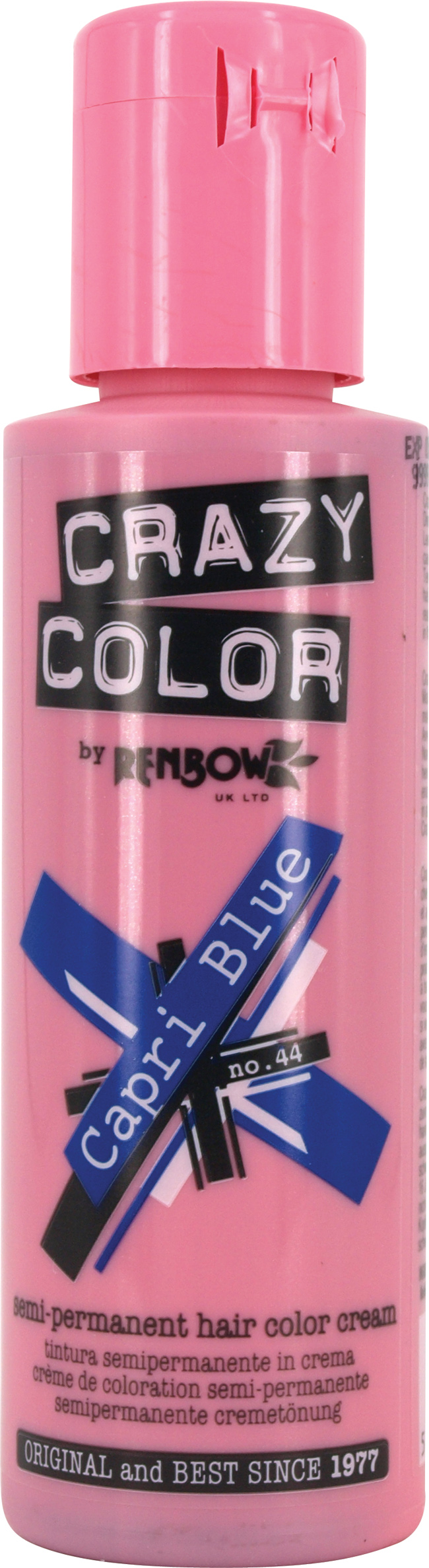 Crazy Color - Conditioning Semi-Permanent Hair Color Cream Capri Blue 100ml