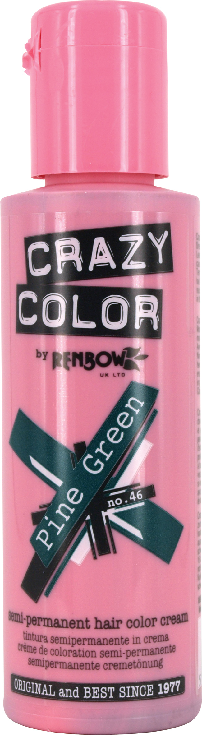 Crazy Color - Conditioning Semi-Permanent Hair Color Cream Pine Green 100ml
