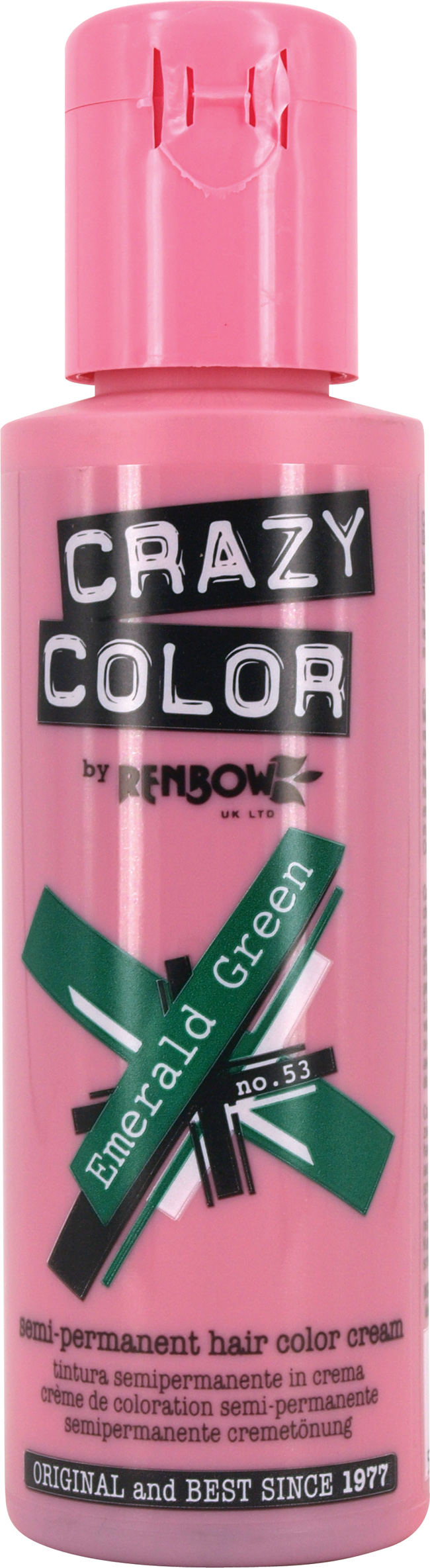 Crazy Color - Conditioning Semi-Permanent Hair Color Cream Emerald Green 100ml