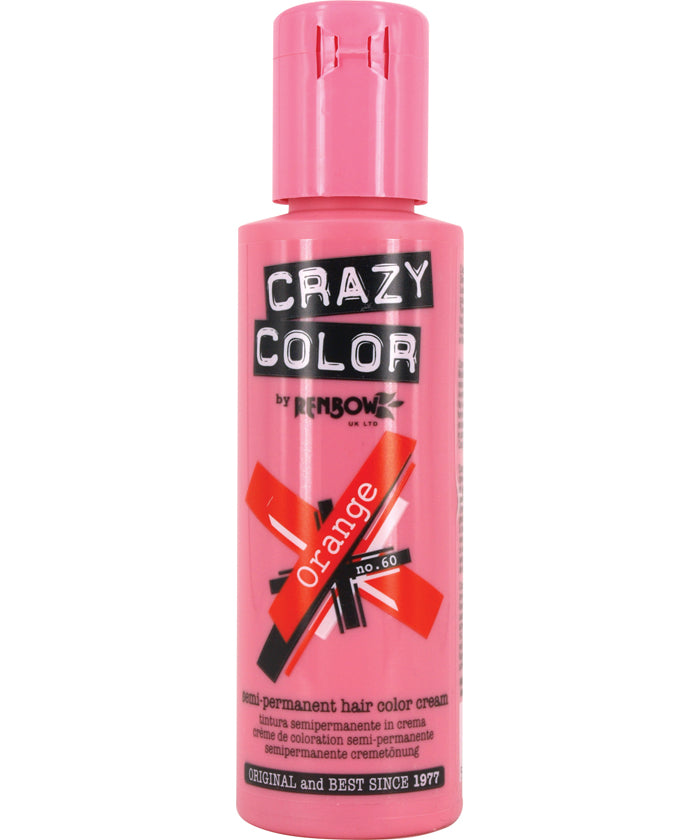 Crazy Color - Conditioning Semi-Permanent Hair Color Cream Orange 100ml