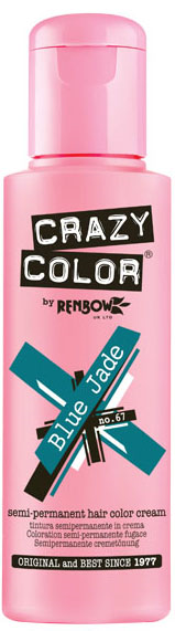 Crazy Color - Conditioning Semi-Permanent Hair Color Cream Blue Jade 100ml