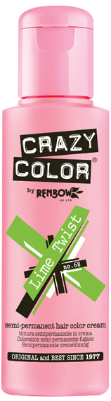 Crazy Color - Conditioning Semi-Permanent Hair Color Cream Lime Twist 100ml