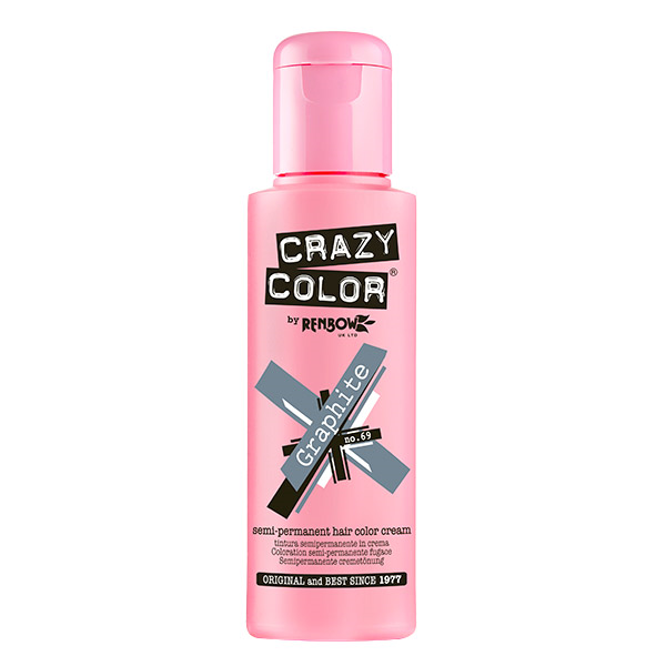 Crazy Color - Conditioning Semi-Permanent Hair Color Cream Graphite 100ml