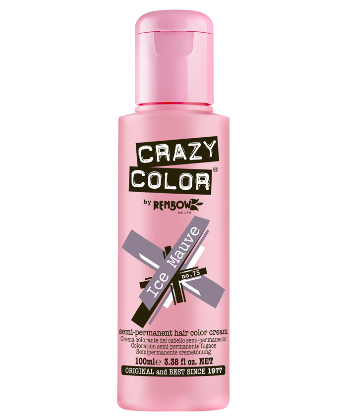 Crazy Color - Metallic Conditioning Semi Permanent Hair Color Cream Ice Mauve 100ml