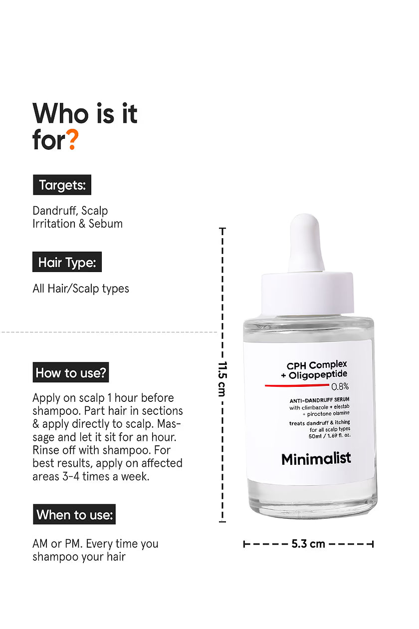 Minimilist - CPH Complex + Oligopeptide 0.8% Anti-Dandruff Serum 50ml - Zilion