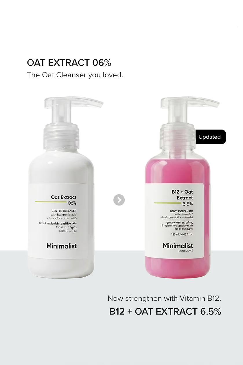 Minimilist - Oat Extract 6% Gentle Cleanser 120ml - Zilion