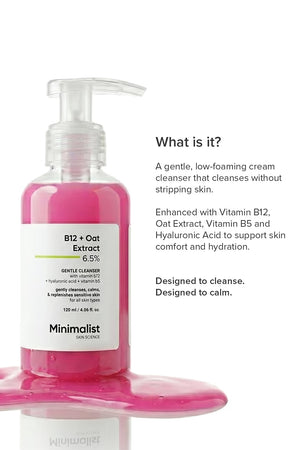 Minimilist - Oat Extract 6% Gentle Cleanser 120ml - Zilion