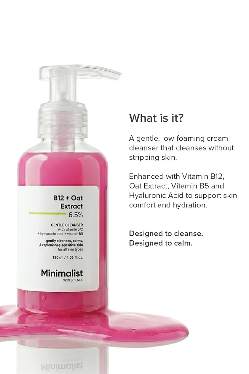 Minimilist - Oat Extract 6% Gentle Cleanser 120ml - Zilion