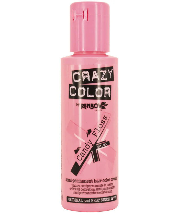 Crazy Color - Conditioning Semi-Permanent Hair Color Cream Candy Floss 100ml